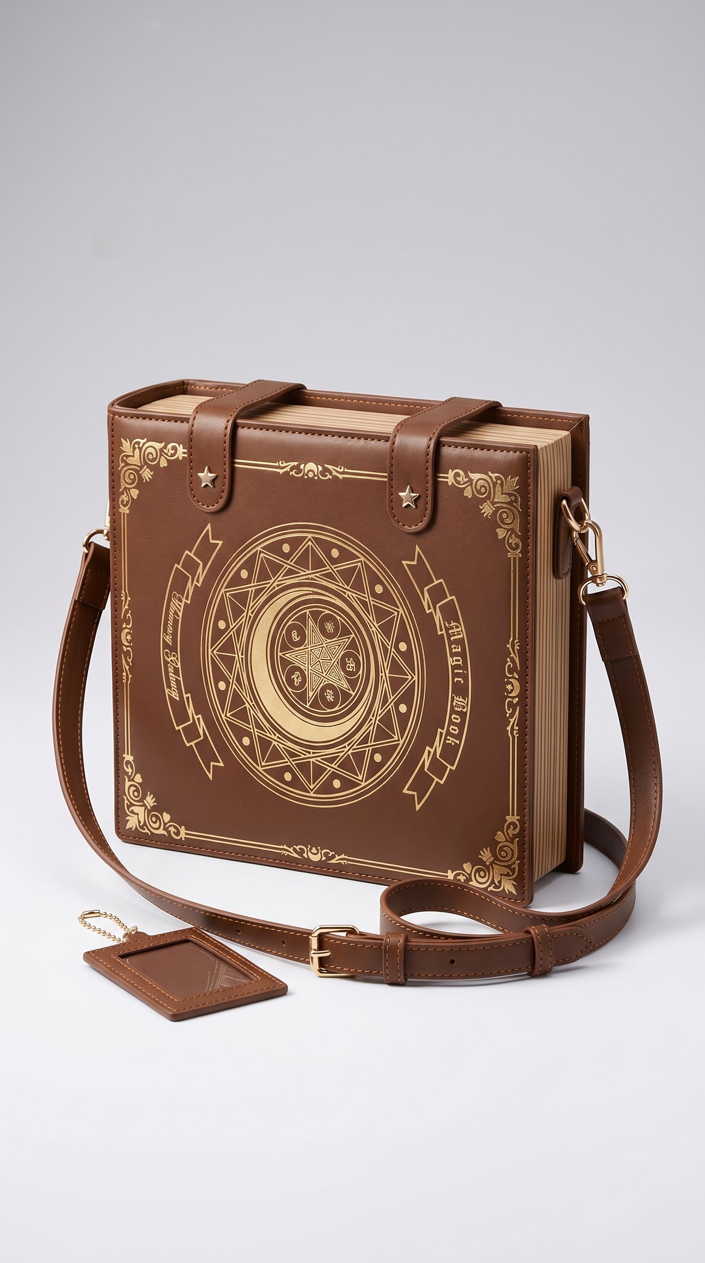 Korean Gothic Square Brown Shoulder Bag